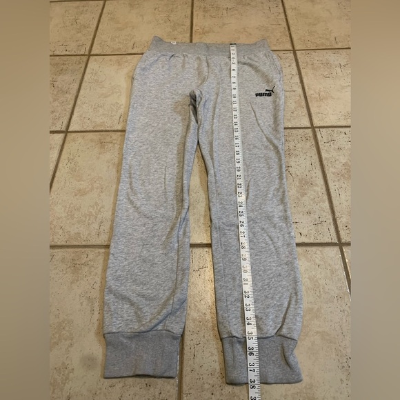 PUMA Grey Joggers Sweatpants - S | Athleisure Lounge Activewear Tapered - Picture 5 of 5